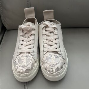 CHLOE LAUREN LACE SNEAKERS IN BOX SIZE 39